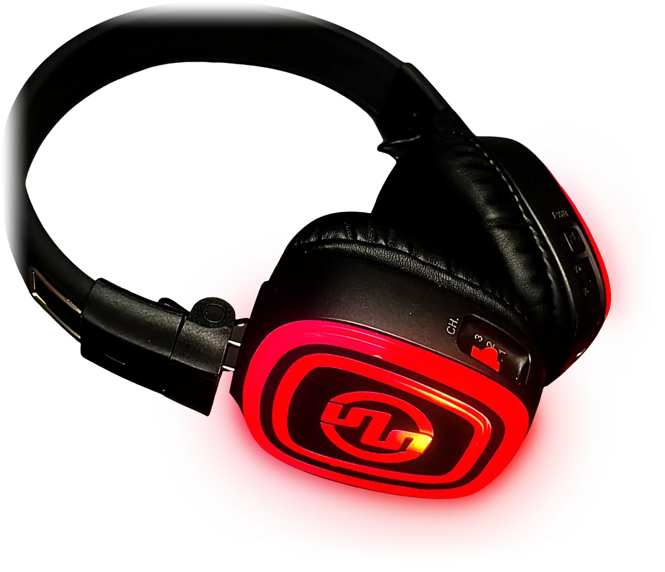 Kabelloser Kopfhörer SX-839 mit rot leuchtenden LEDs